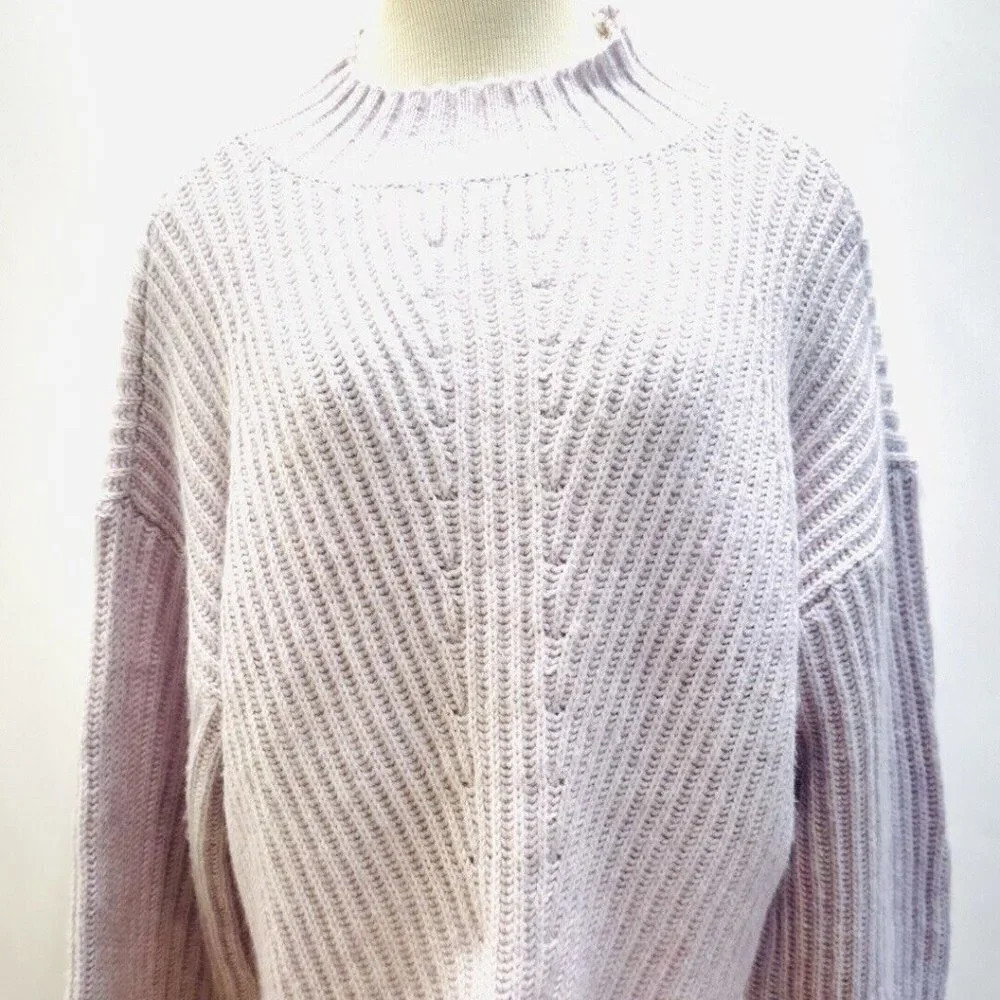 NWT SO GOODS FOR LIFE Women Long Sleeve Mock Neck Pullover Purple Sweater Sz XXL - Picture 1 of 11